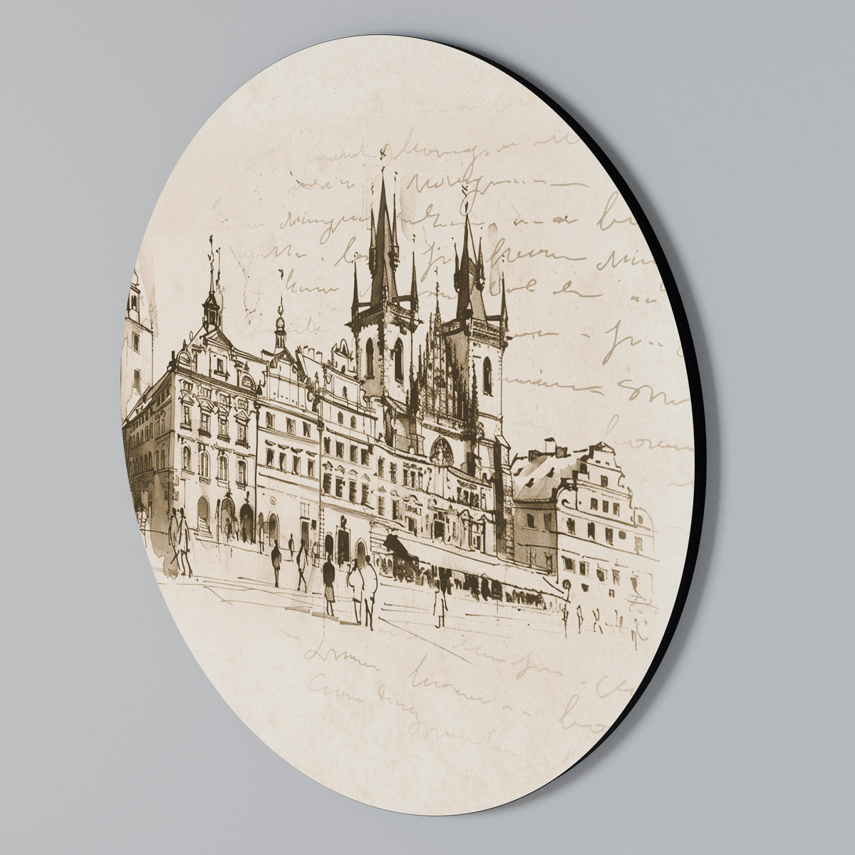 WHISPERS OF ARCHITECTURE Arte de pared redondo