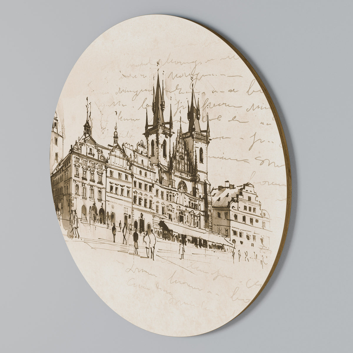 WHISPERS OF ARCHITECTURE Arte de pared redondo