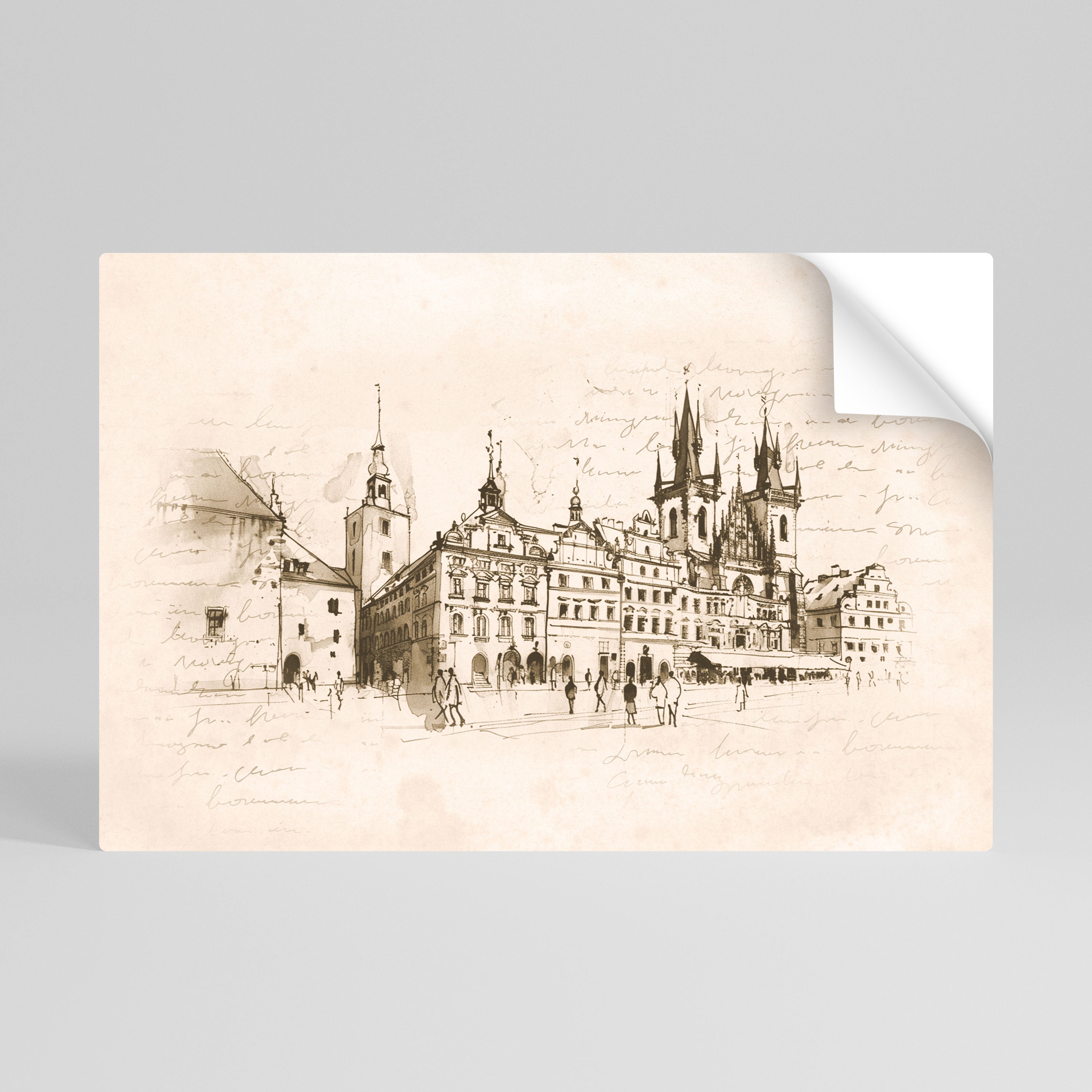 WHISPERS OF ARCHITECTURE Póster adhesivo horizontal