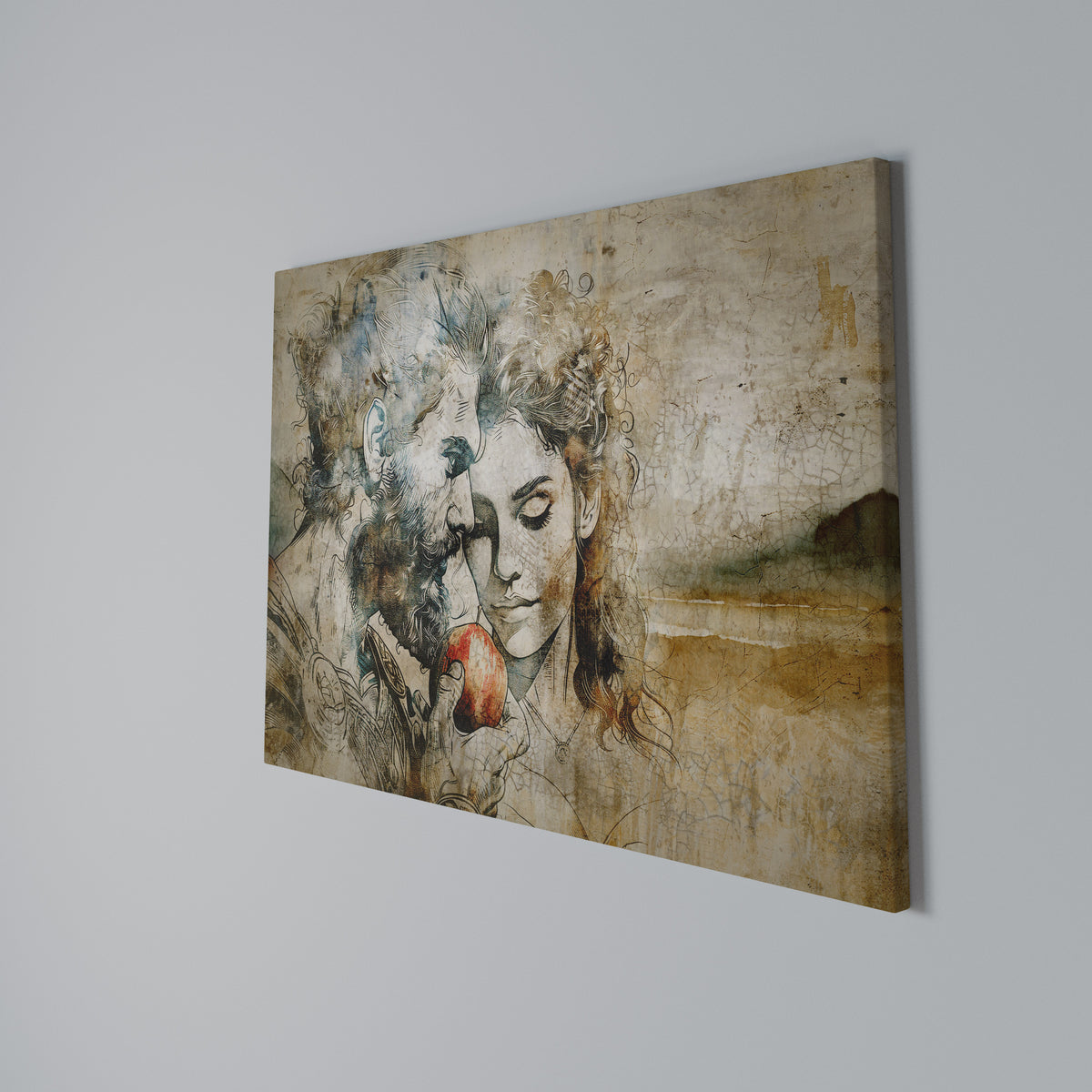 WHISPERS OF TEMPTATION Cuadro en lienzo horizontal