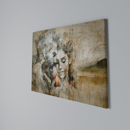 WHISPERS OF TEMPTATION Cuadro en lienzo horizontal