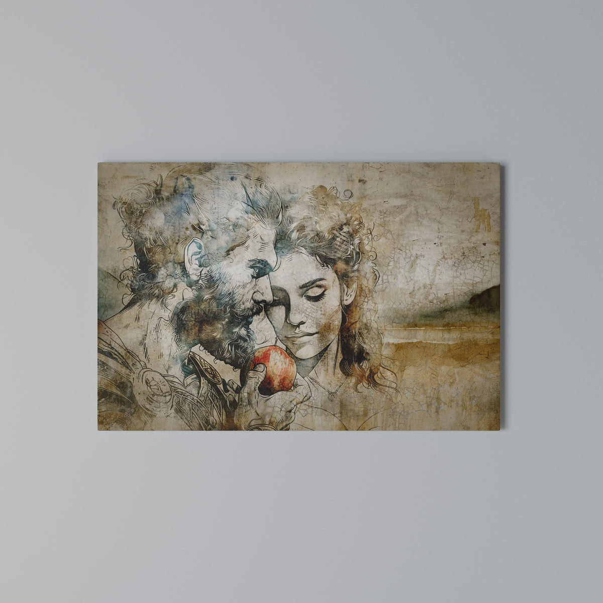 WHISPERS OF TEMPTATION Cuadro en lienzo horizontal