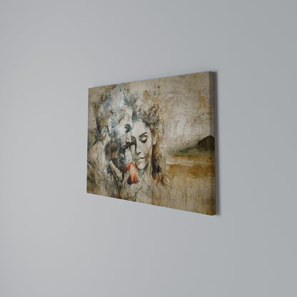 WHISPERS OF TEMPTATION Cuadro en lienzo horizontal