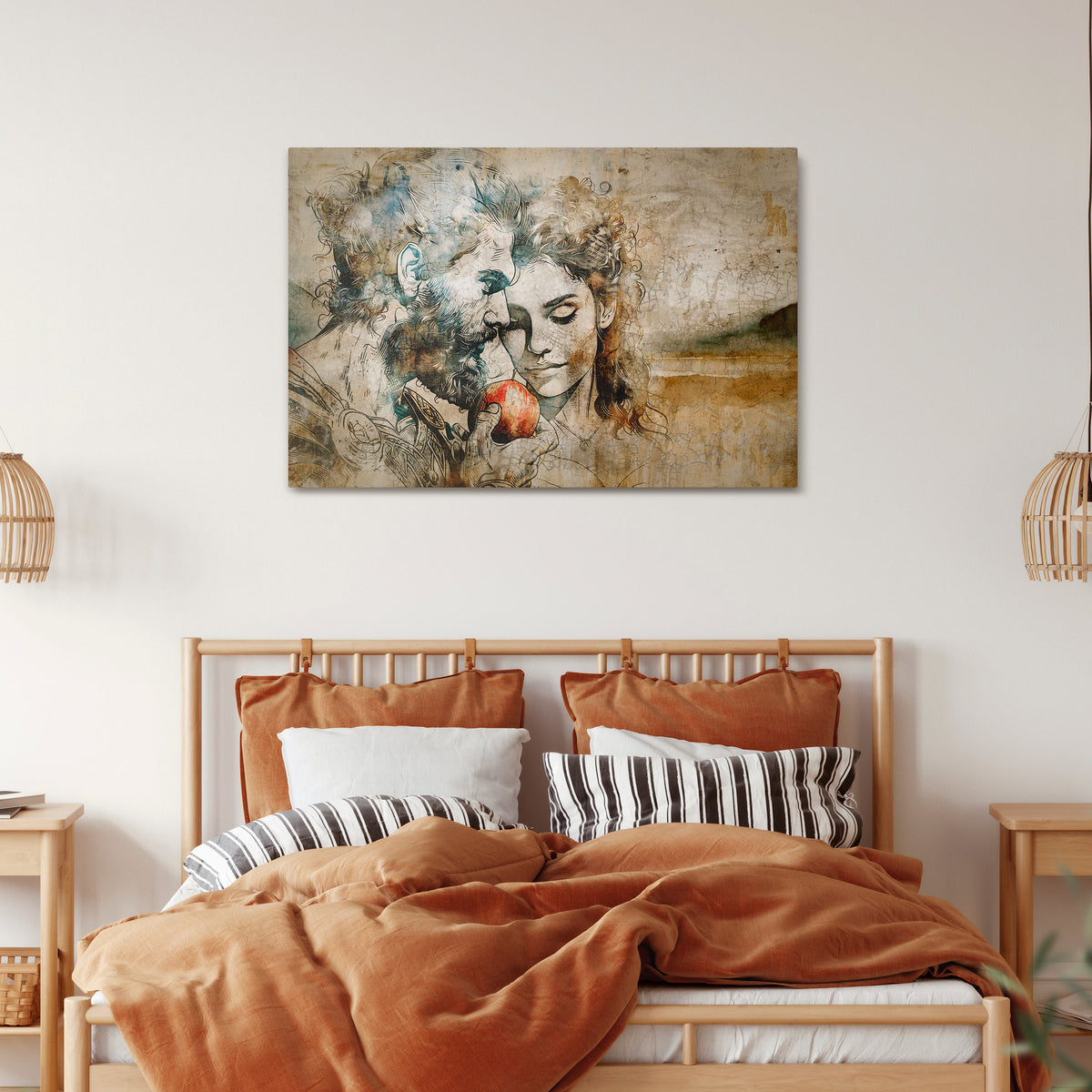 WHISPERS OF TEMPTATION Cuadro en lienzo horizontal