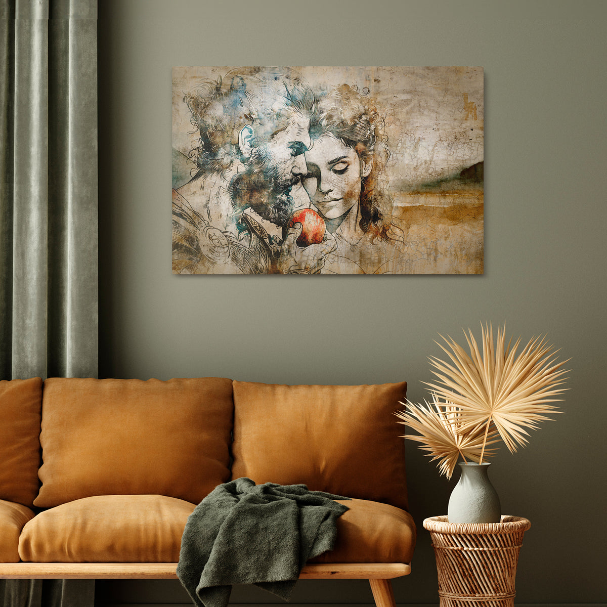 WHISPERS OF TEMPTATION Cuadro en lienzo horizontal