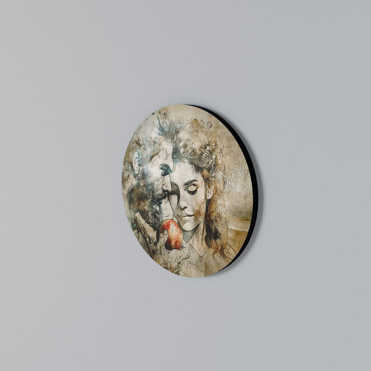 WHISPERS OF TEMPTATION Round Wall Art