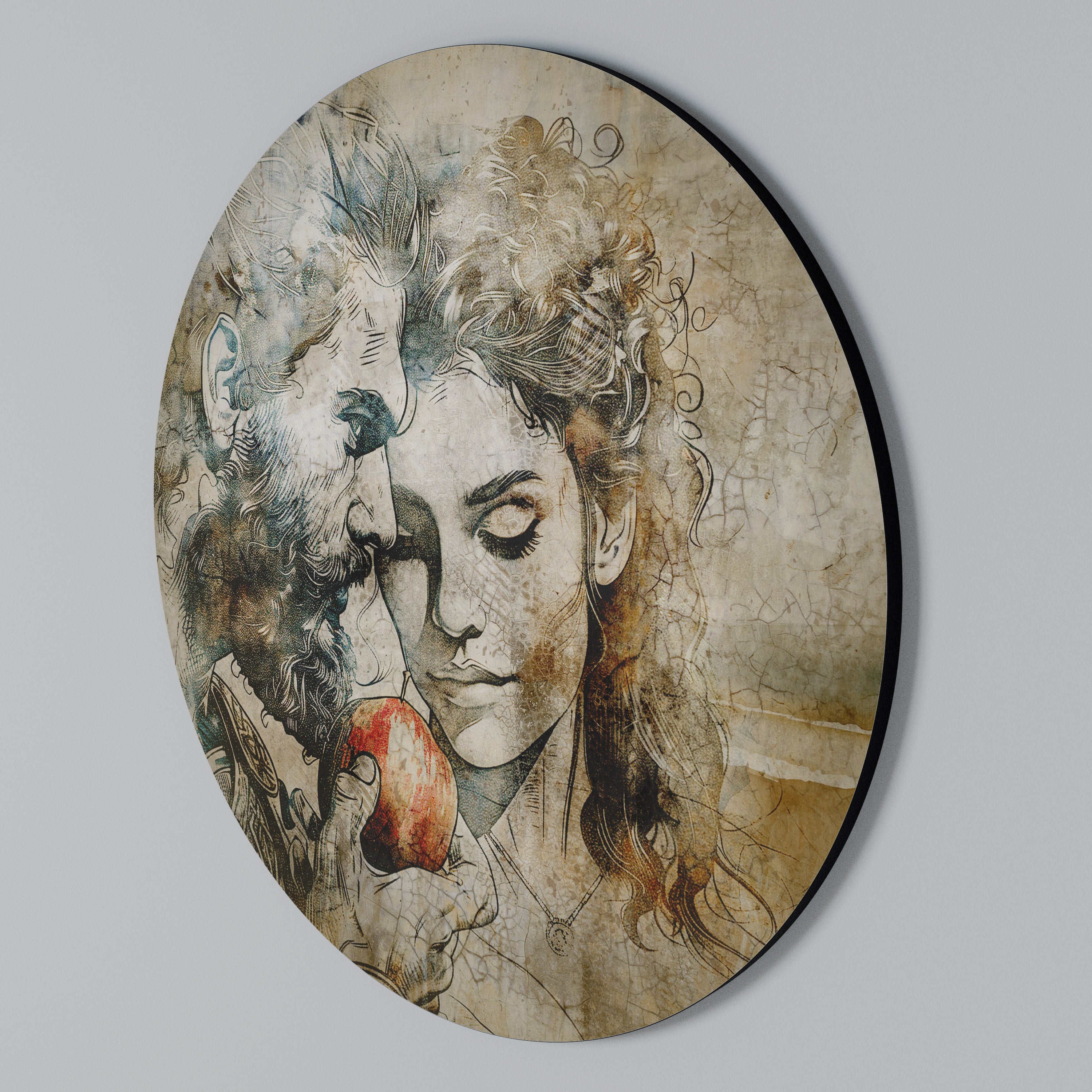WHISPERS OF TEMPTATION Round Wall Art