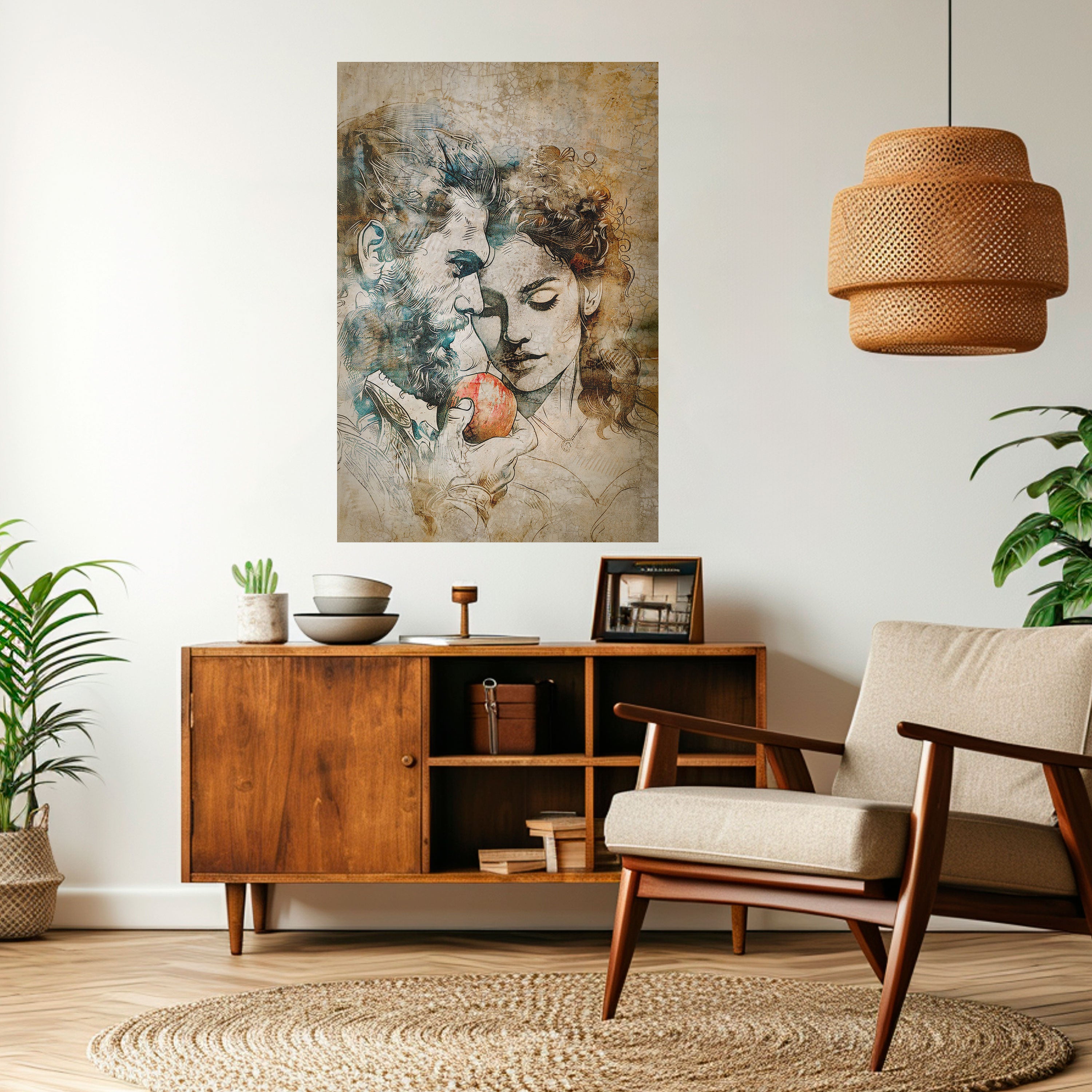 WHISPERS OF TEMPTATION Peel and Stick Vertical Poster