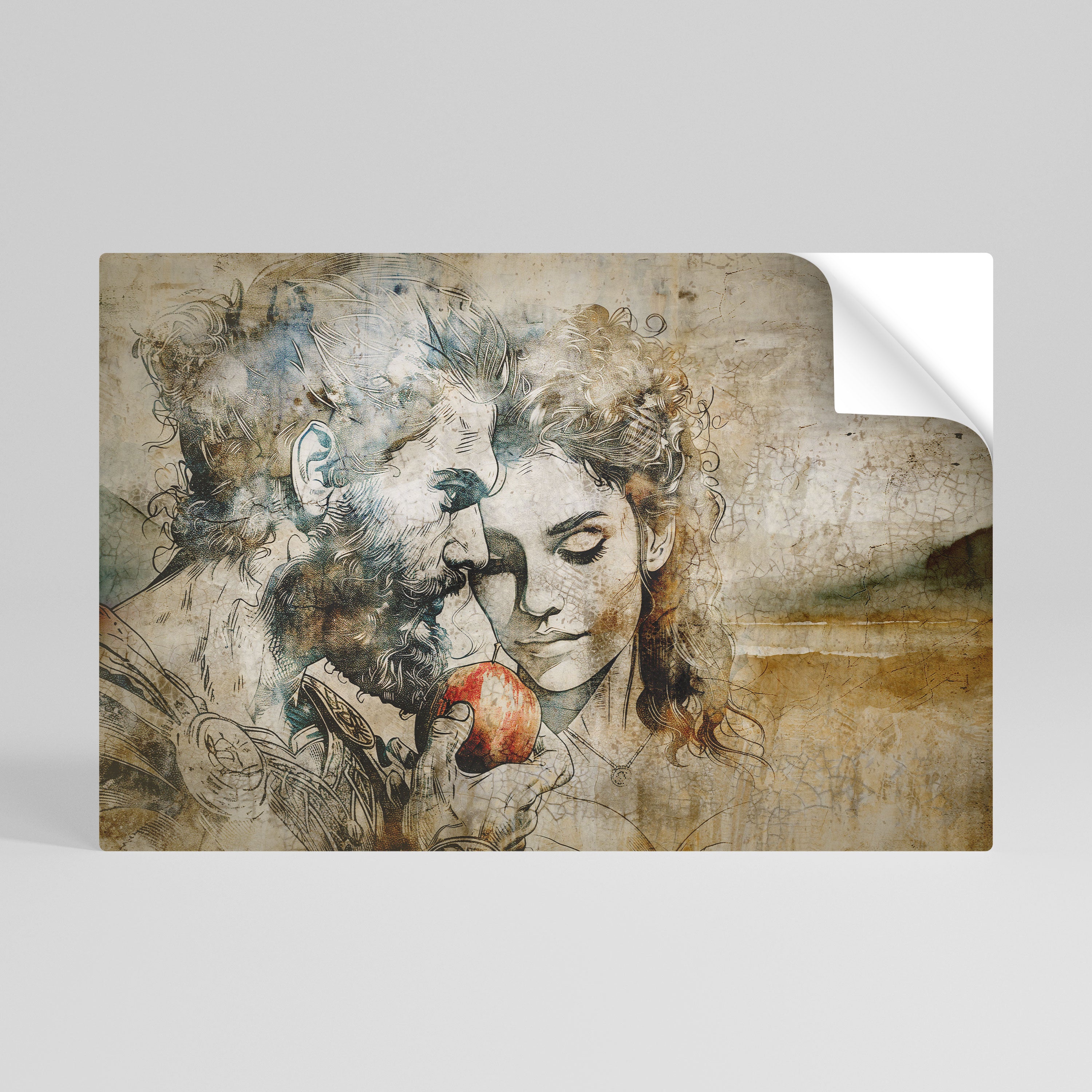 WHISPERS OF TEMPTATION Póster adhesivo horizontal