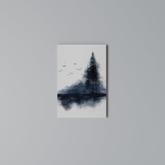 MISTY RECOLLECTION Cuadro en lienzo vertical