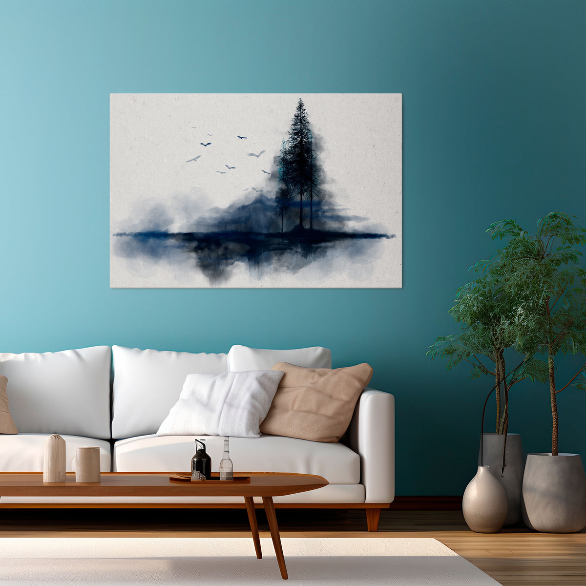 MISTY RECOLLECTION Cuadro en lienzo horizontal