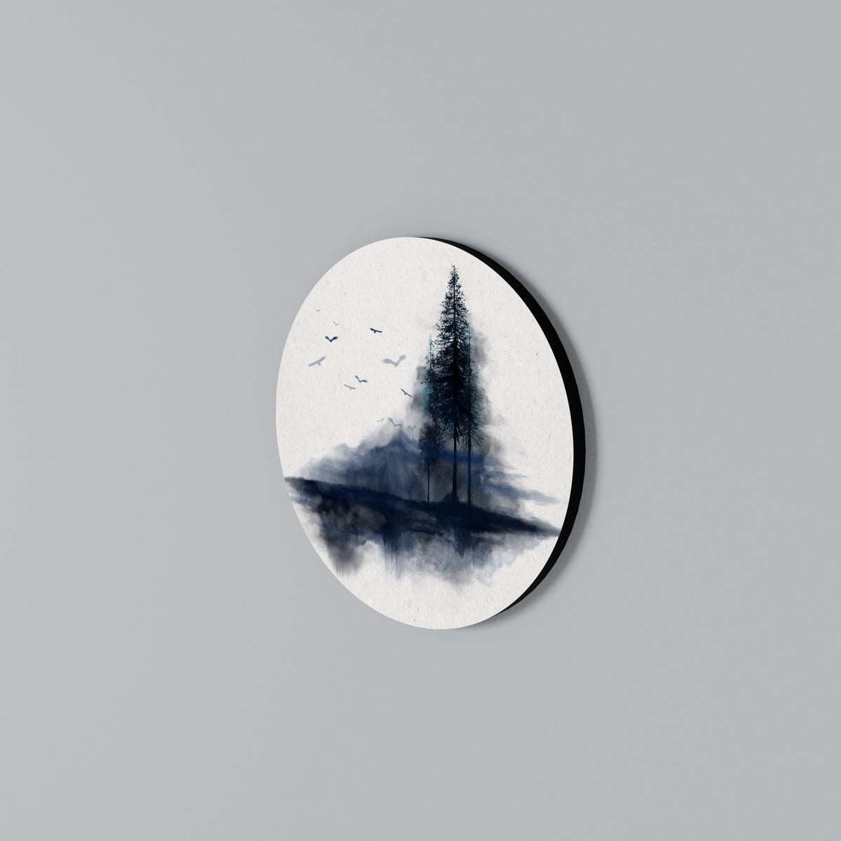 MISTY RECOLLECTION Arte de pared redondo