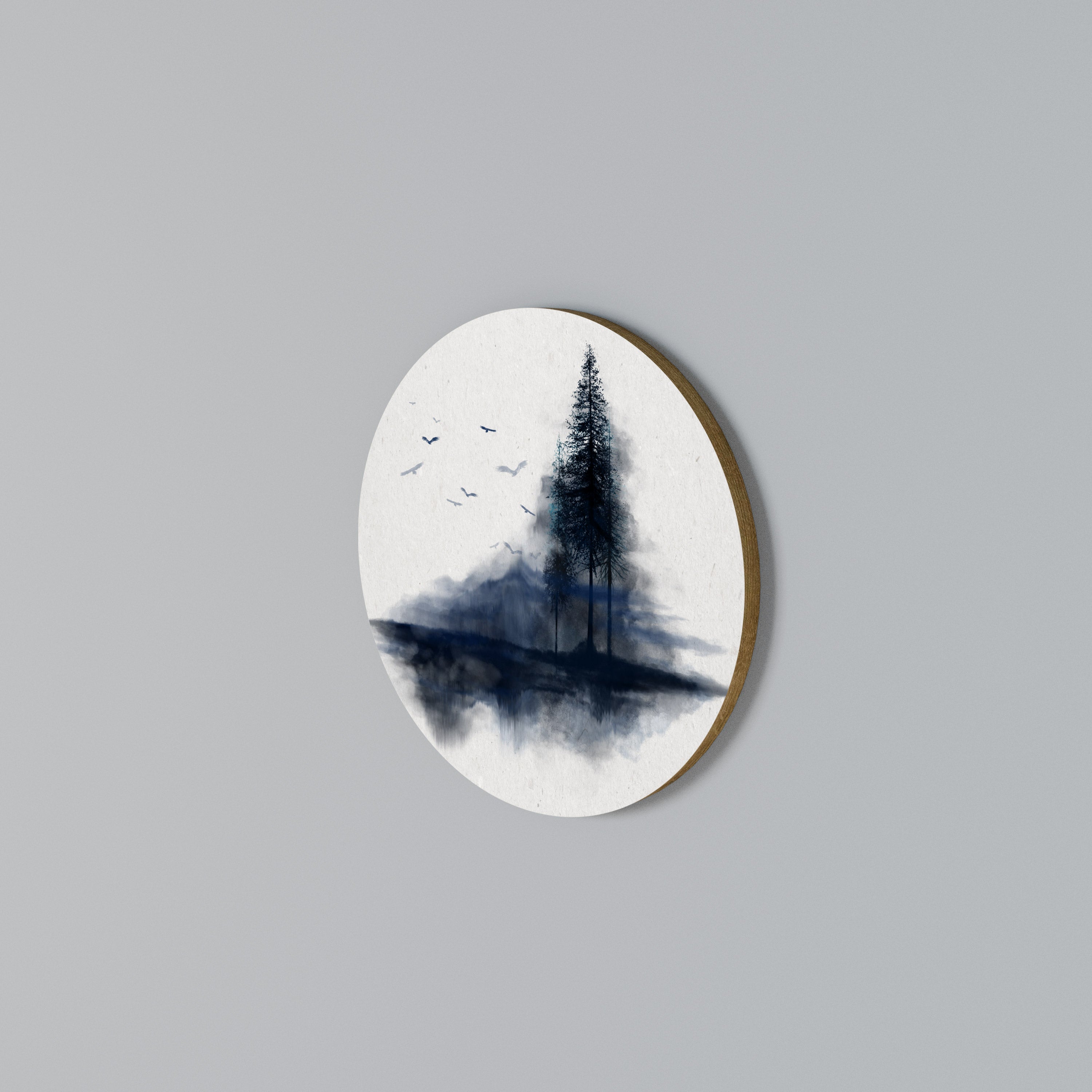 MISTY RECOLLECTION Round Wall Art