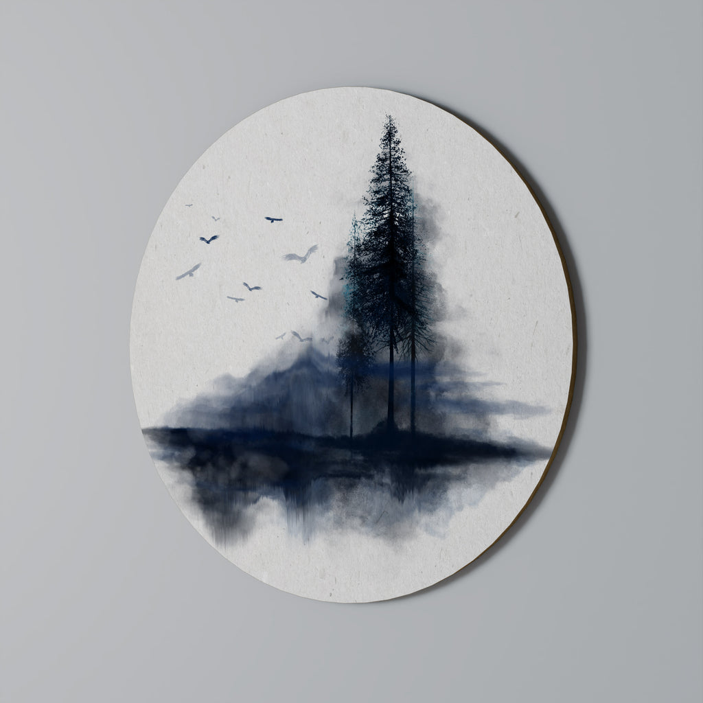 MISTY RECOLLECTION Round Wall Art