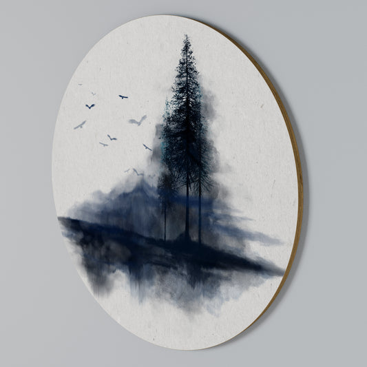 MISTY RECOLLECTION Round Wall Art