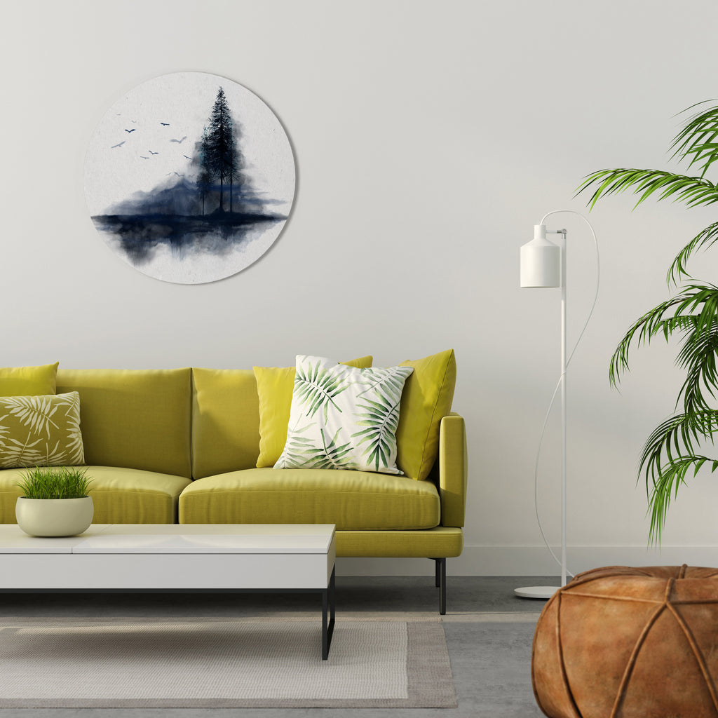 MISTY RECOLLECTION Round Wall Art