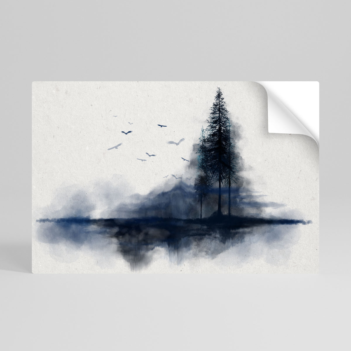 MISTY RECOLLECTION Póster adhesivo horizontal