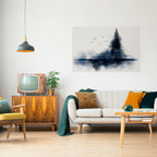 MISTY RECOLLECTION Peel and Stick Horizontal Poster