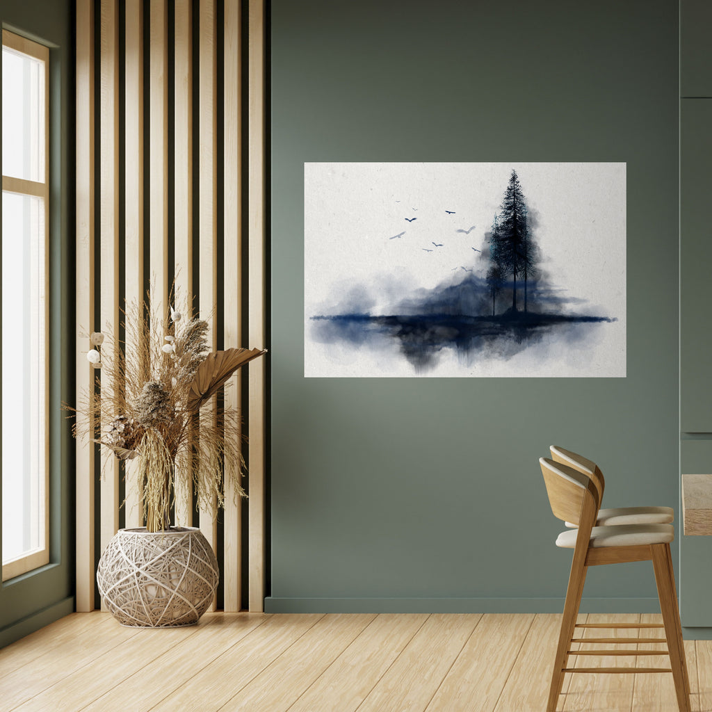 Póster horizontal autoadhesivo Misty Reccollection