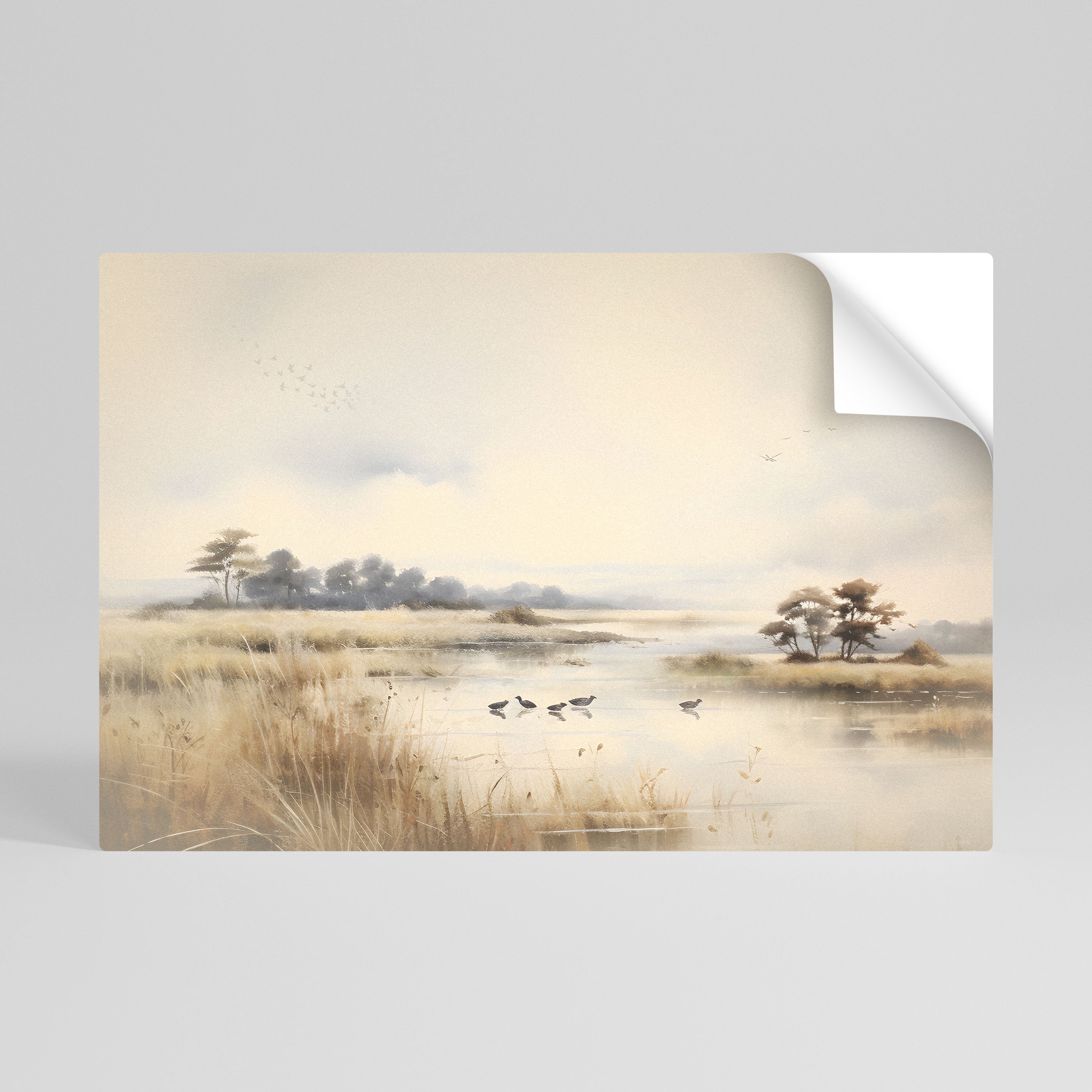 Póster horizontal autoadhesivo LAKESIDE NOSTALGY