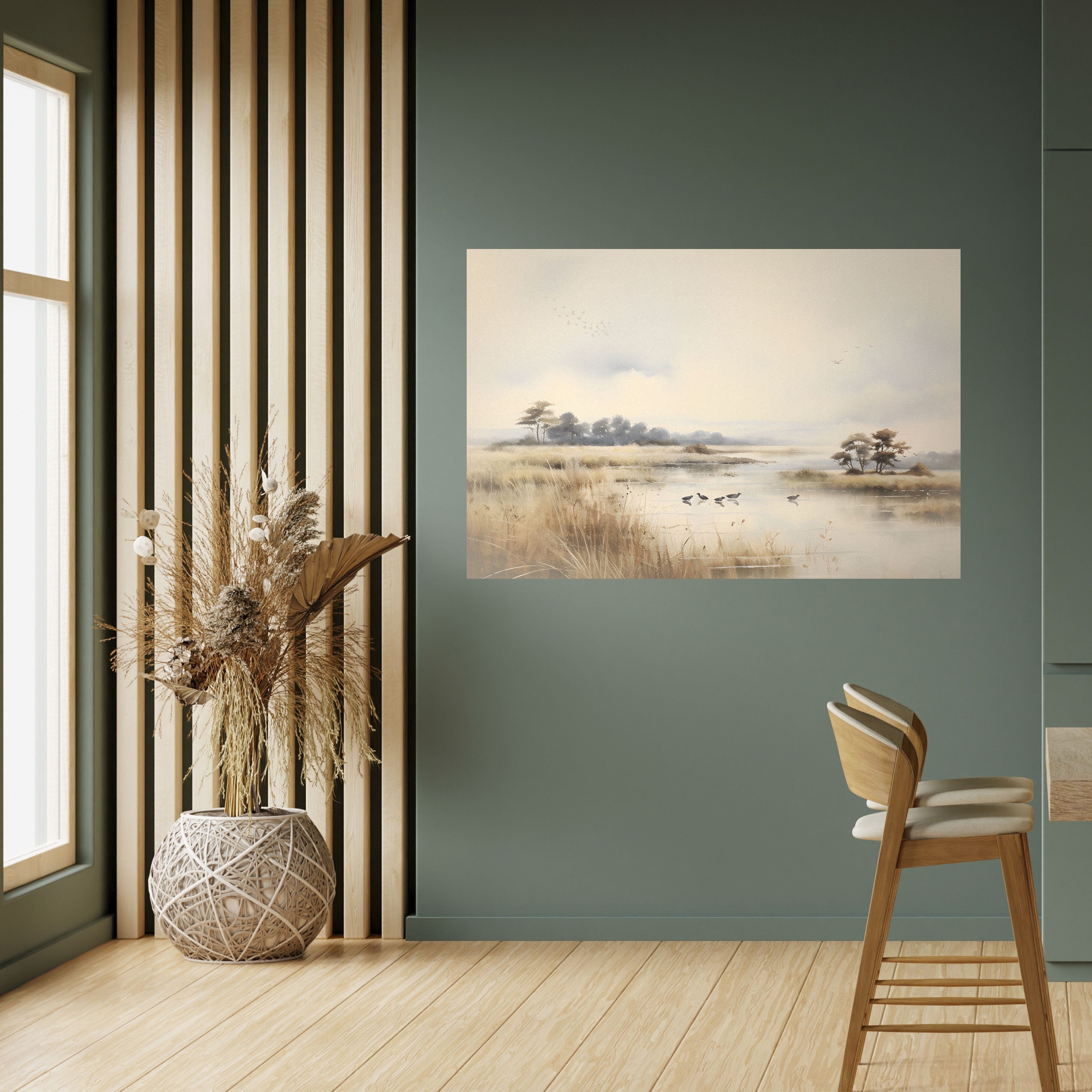 Póster horizontal autoadhesivo LAKESIDE NOSTALGY