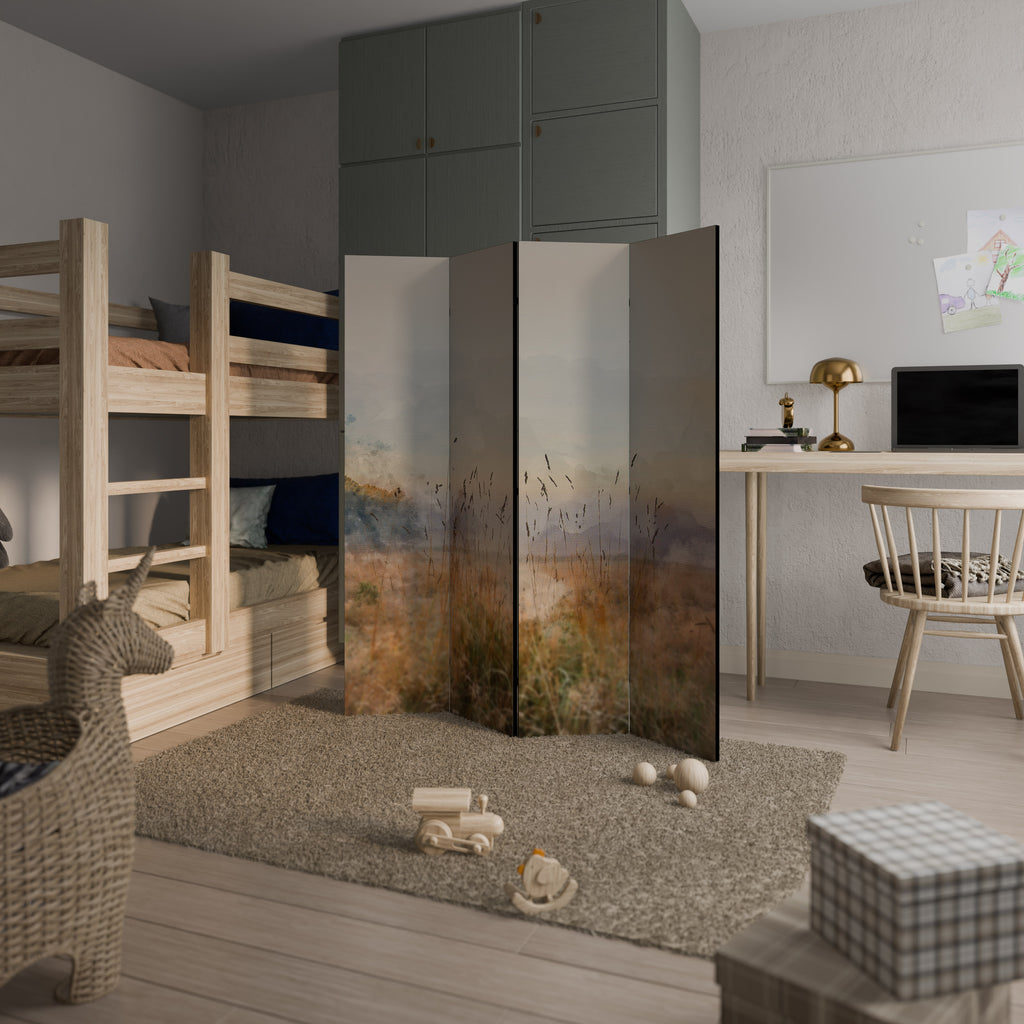 Biombo decorativo de 4 paneles TRISTEZA DE VERANO