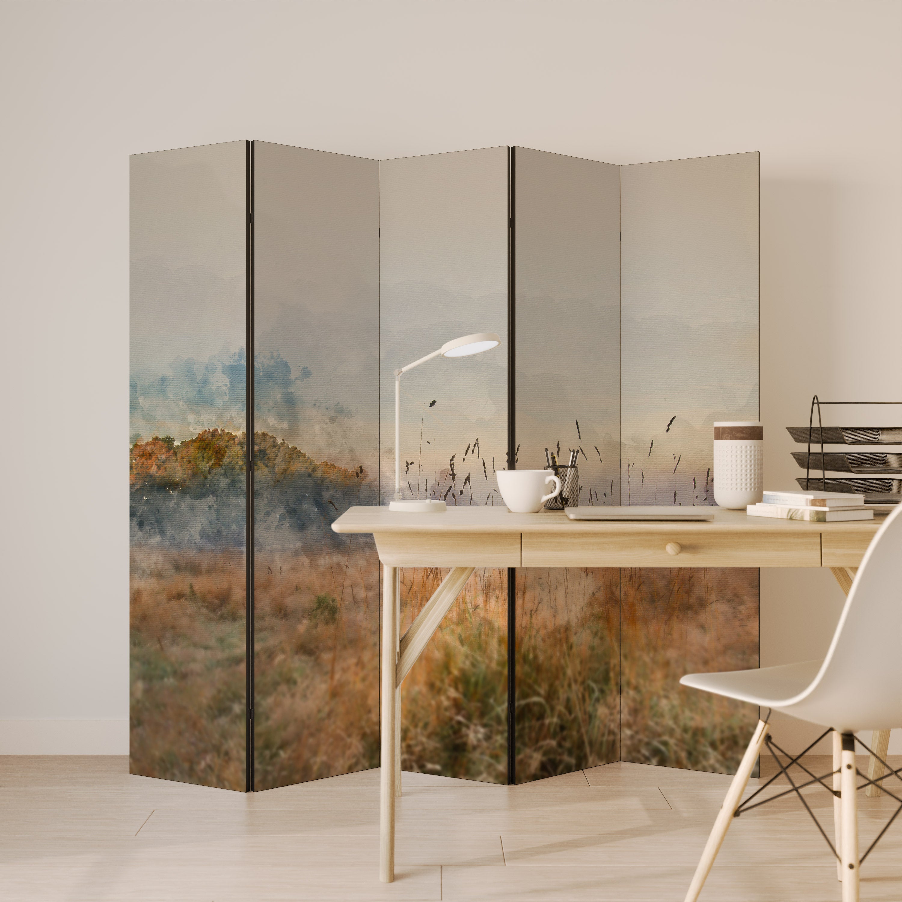 SUMMERTIME SADNESS Decorative 5-Panel Room Divider