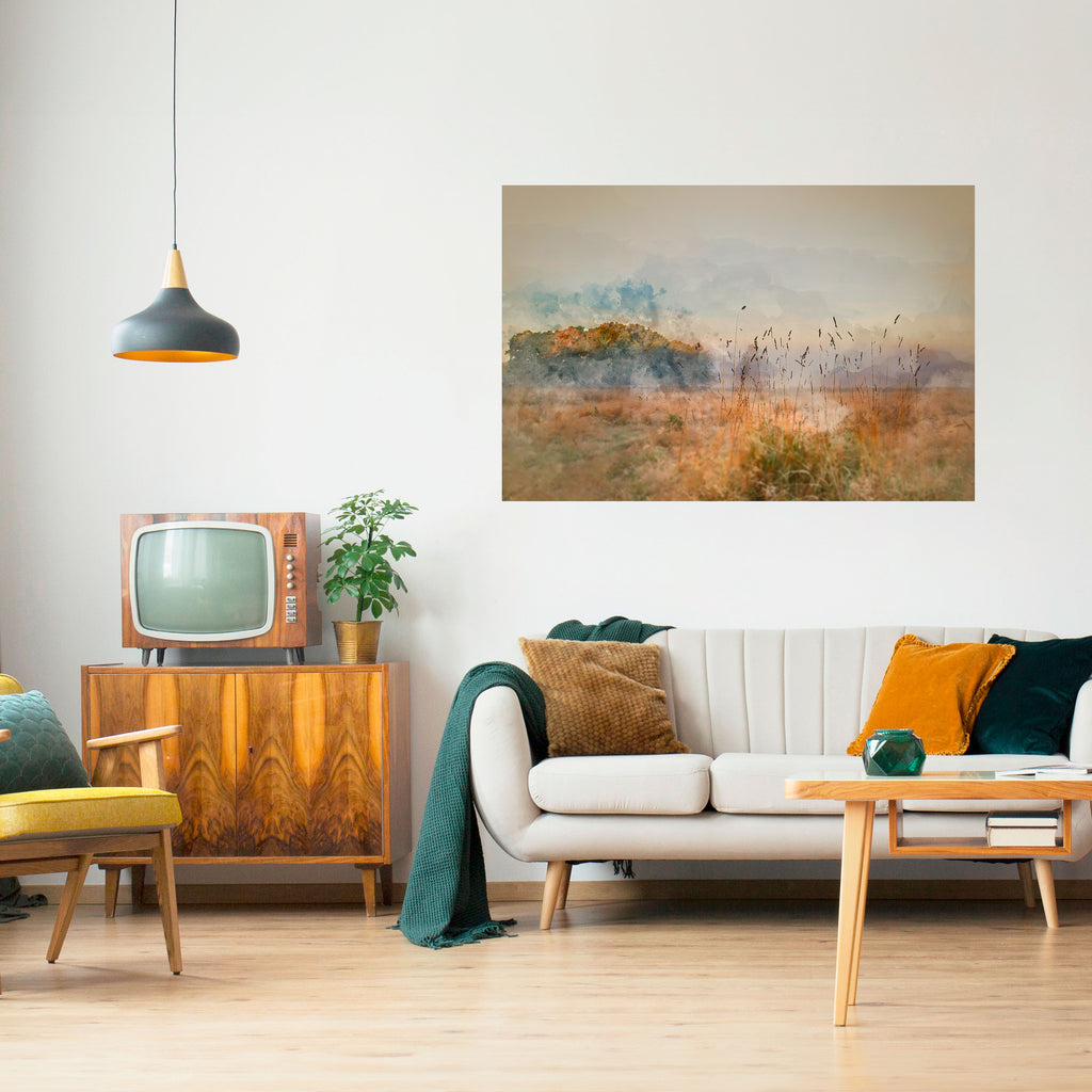 TRISTEZA DE VERANO Póster horizontal autoadhesivo