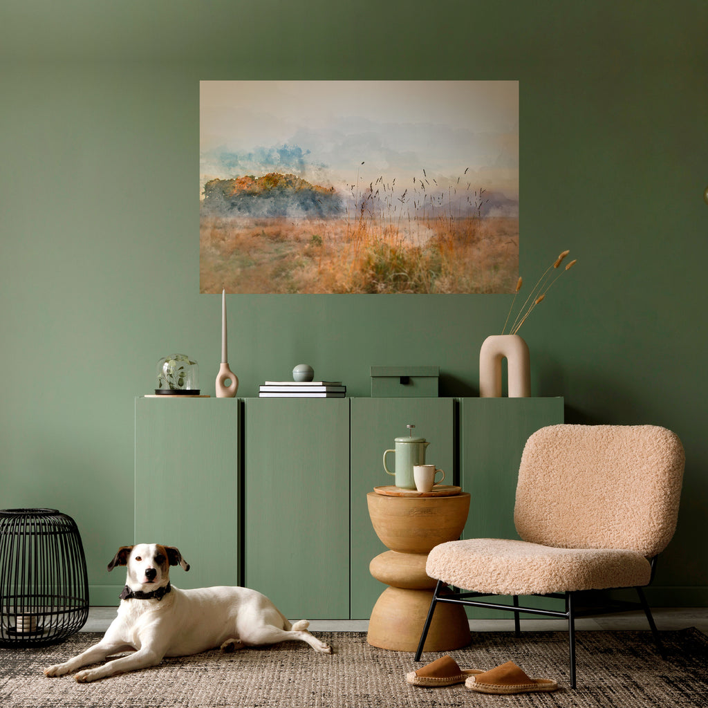 TRISTEZA DE VERANO Póster horizontal autoadhesivo