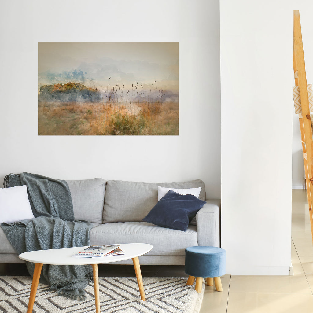 TRISTEZA DE VERANO Póster horizontal autoadhesivo