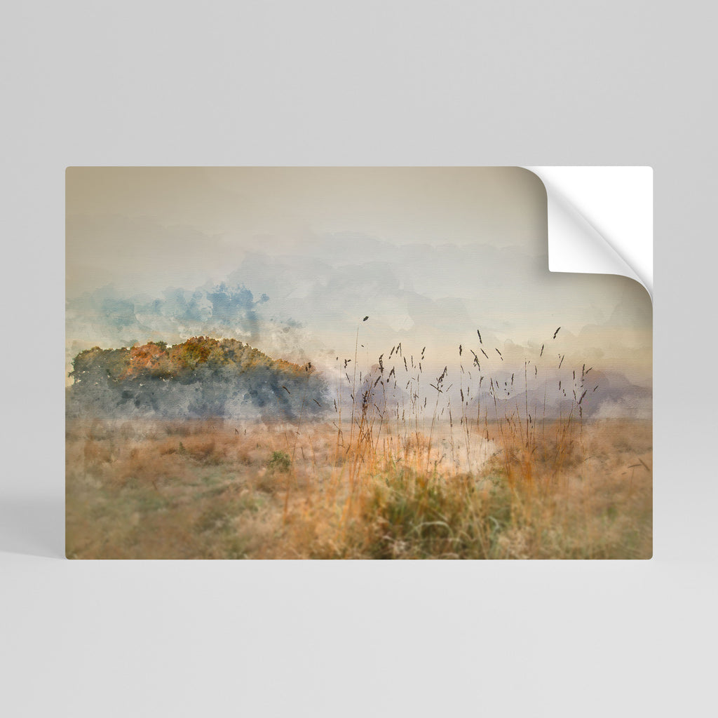 TRISTEZA DE VERANO Póster horizontal autoadhesivo