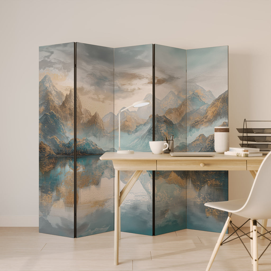 AZURE SUMMITS Decorative 5-Panel Room Divider