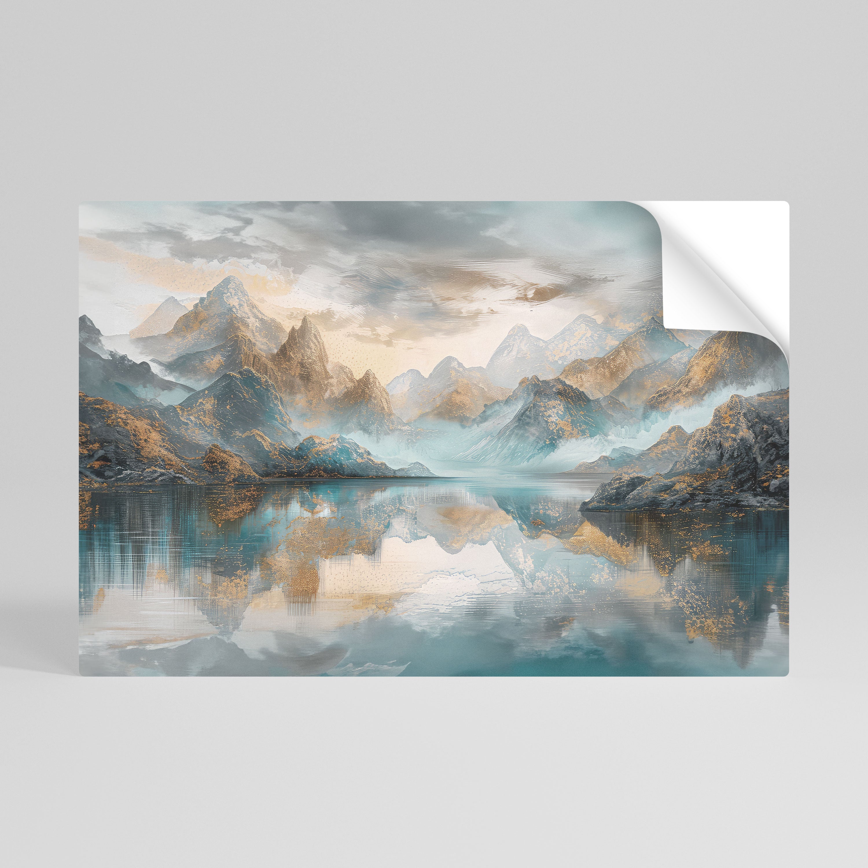 AZURE SUMMITS Póster adhesivo horizontal