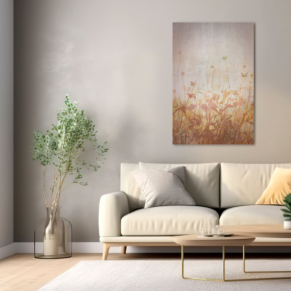 MEADOW BUTTERFLIES Cuadro en lienzo vertical