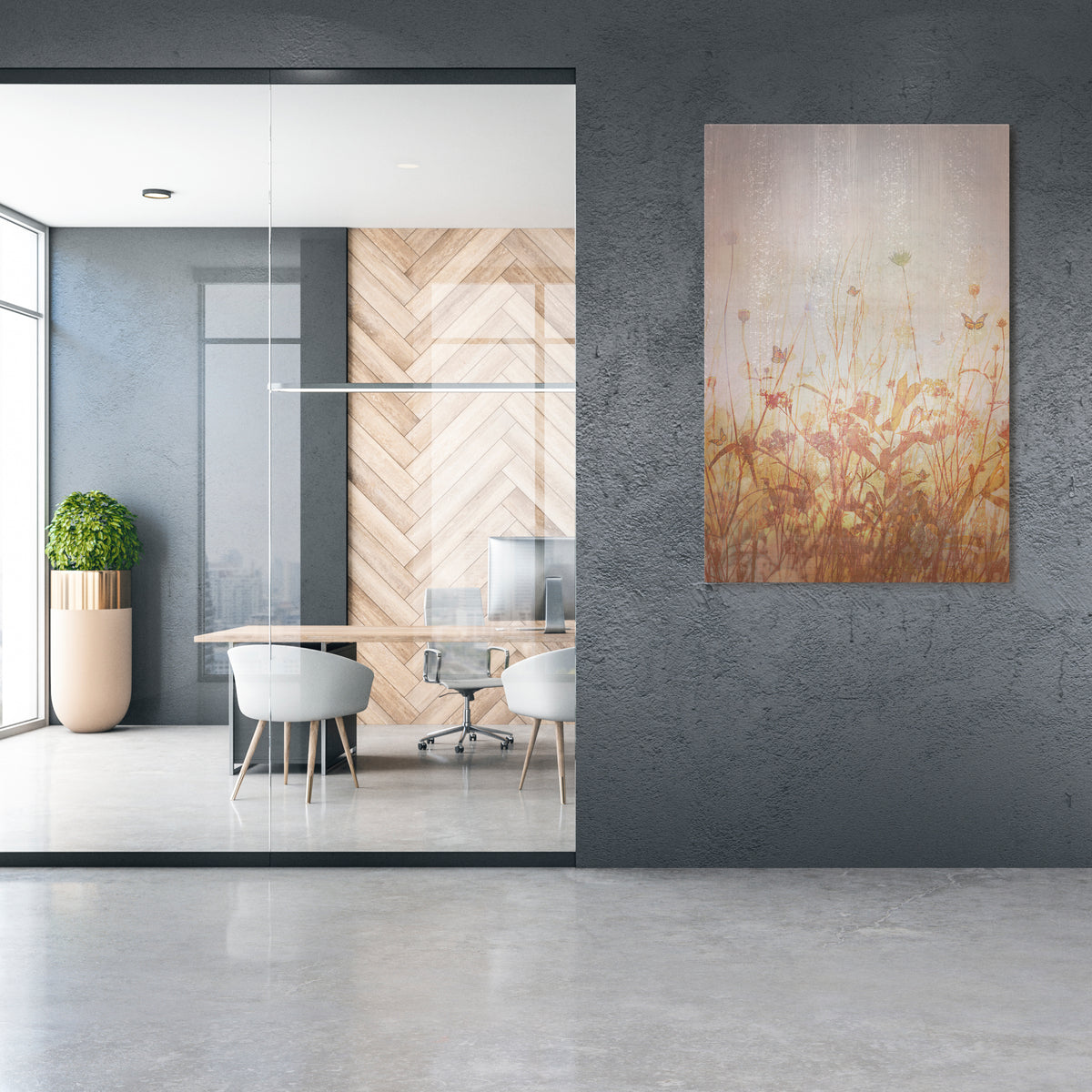 MEADOW BUTTERFLIES Cuadro en lienzo vertical