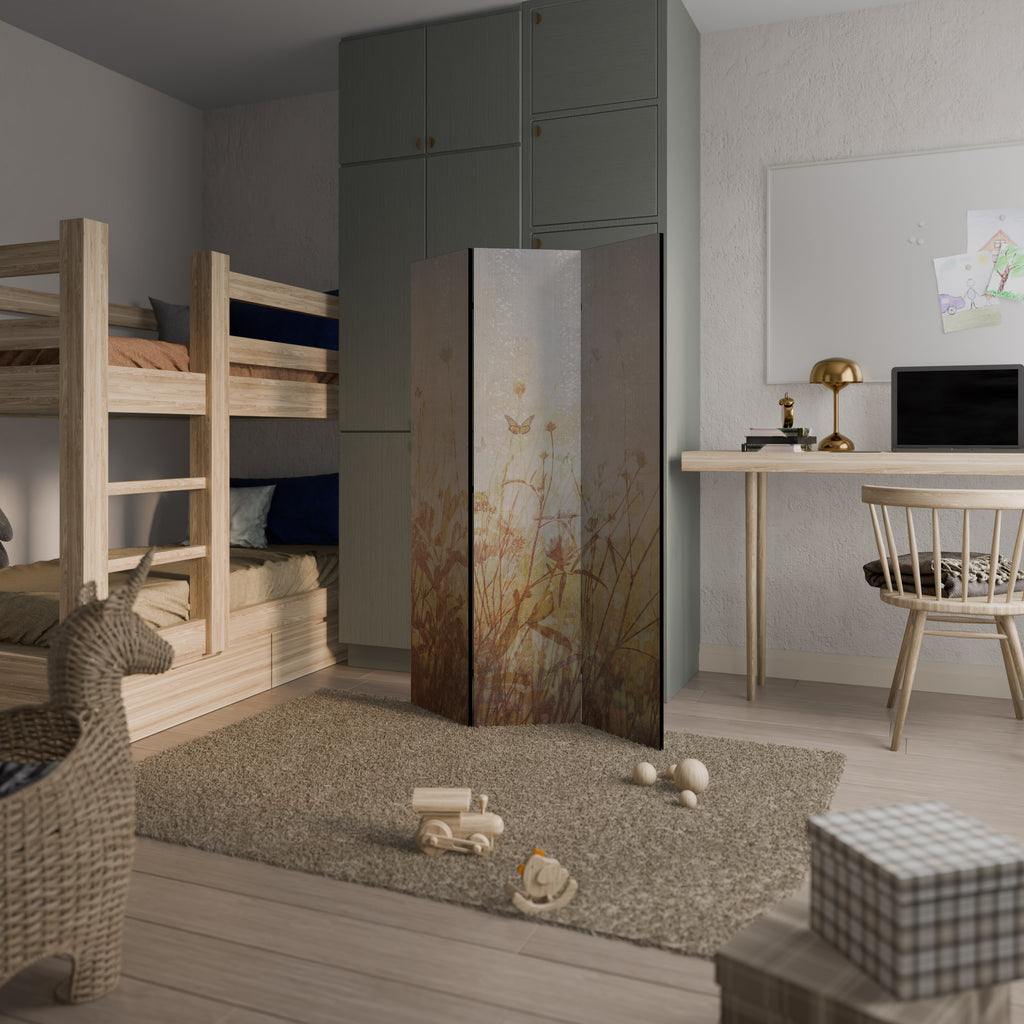 MEADOW BUTTERFLIES Biombo de 3 paneles