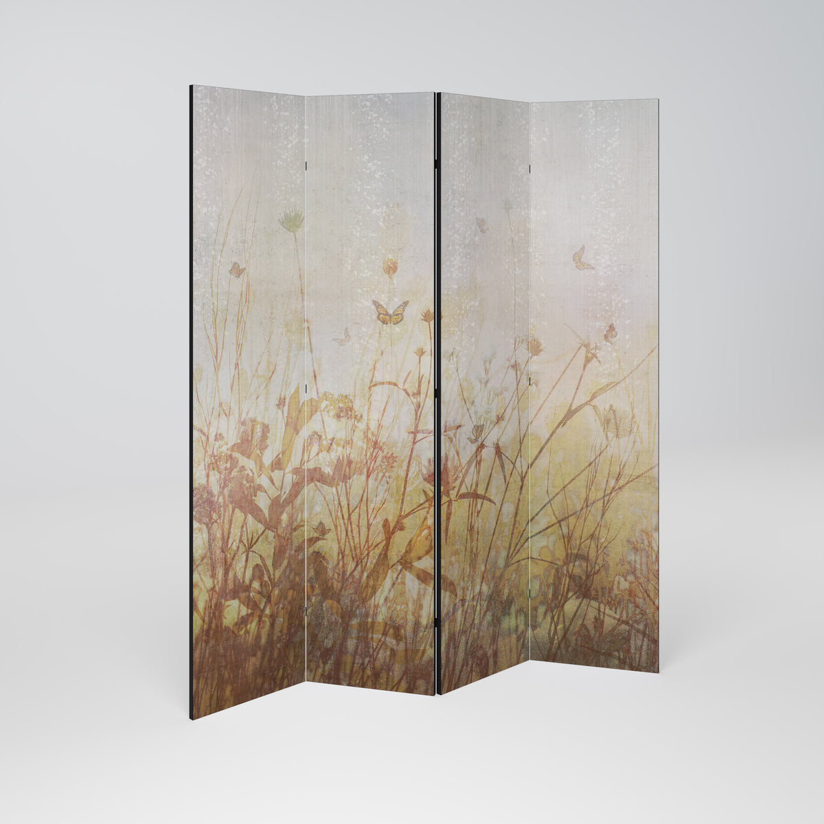 MEADOW BUTTERFLIES Biombo de 4 paneles