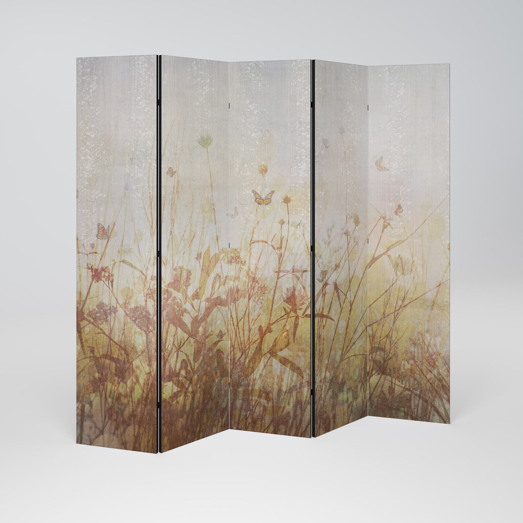 MEADOW BUTTERFLIES 5-Panel Room Divider