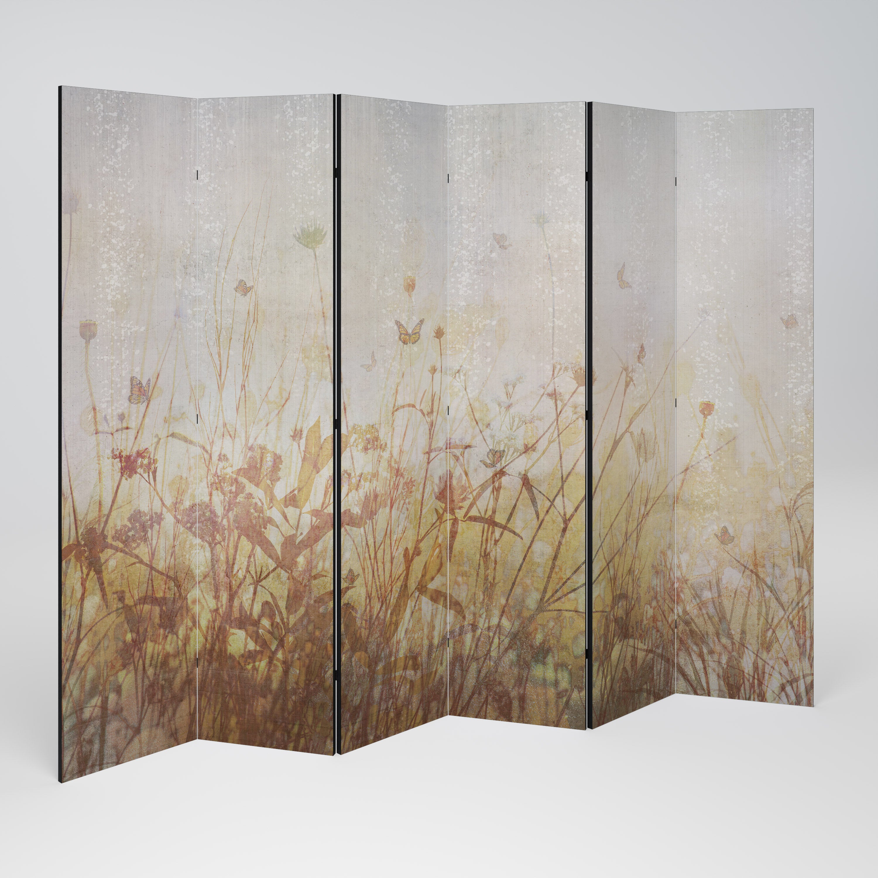 MEADOW BUTTERFLIES 6-Panel Room Divider