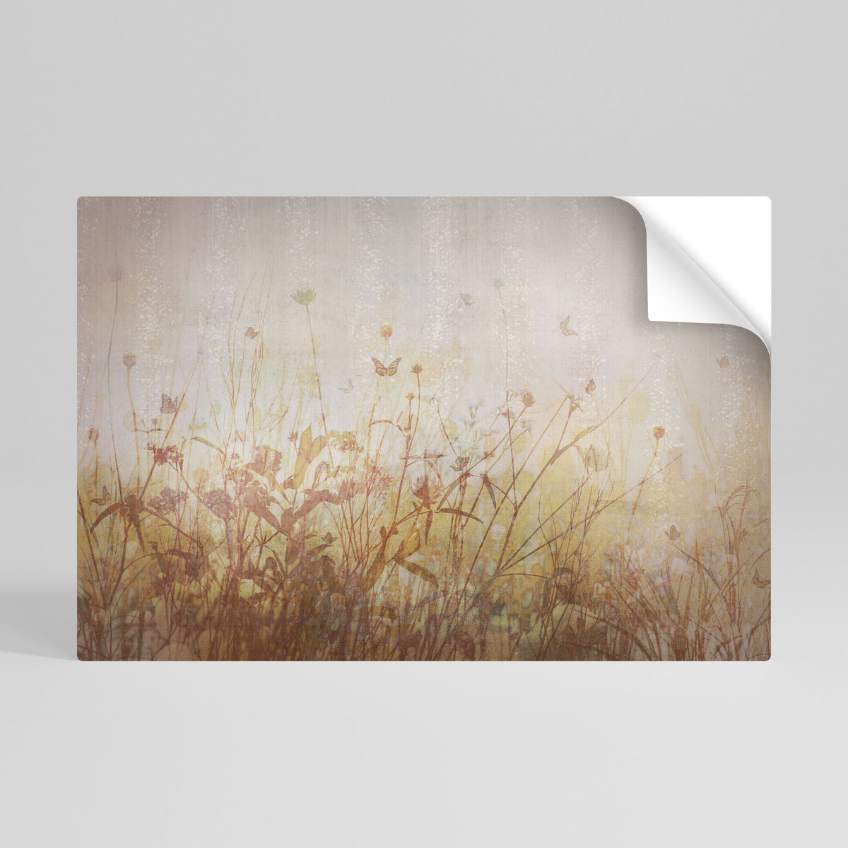 MEADOW BUTTERFLIES Póster adhesivo horizontal