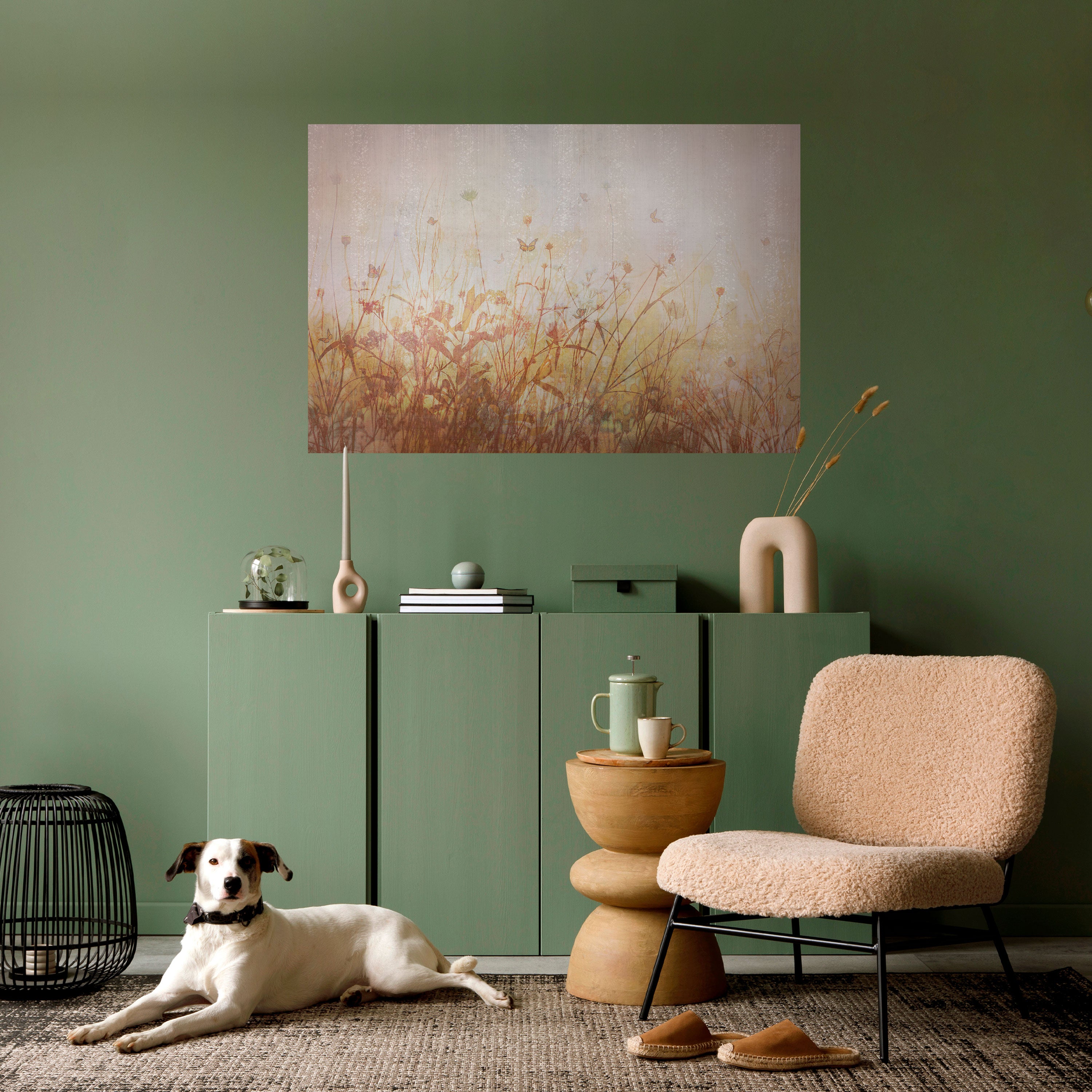 Póster horizontal autoadhesivo MARIPOSAS DE LA PRADERA