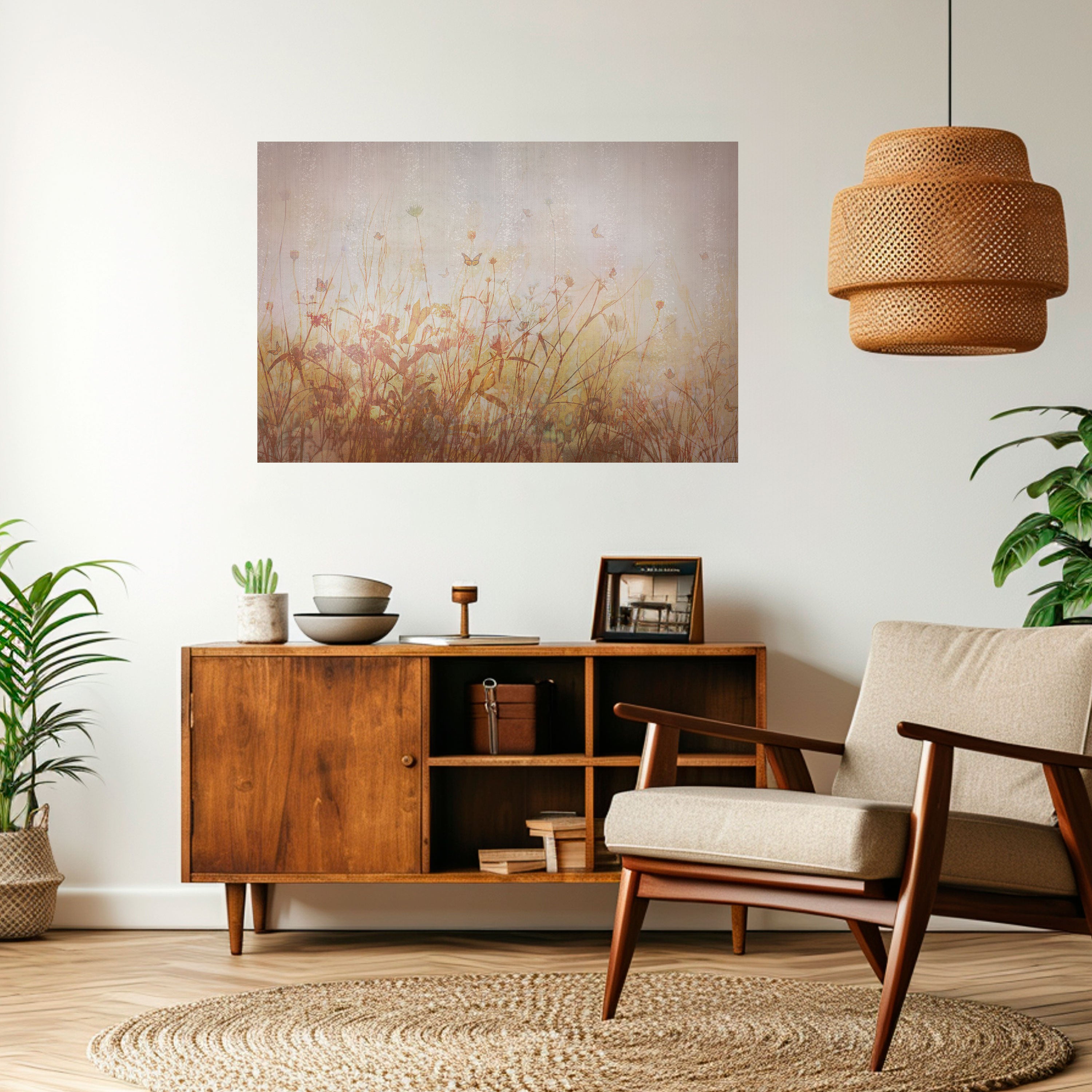 Póster horizontal autoadhesivo MARIPOSAS DE LA PRADERA