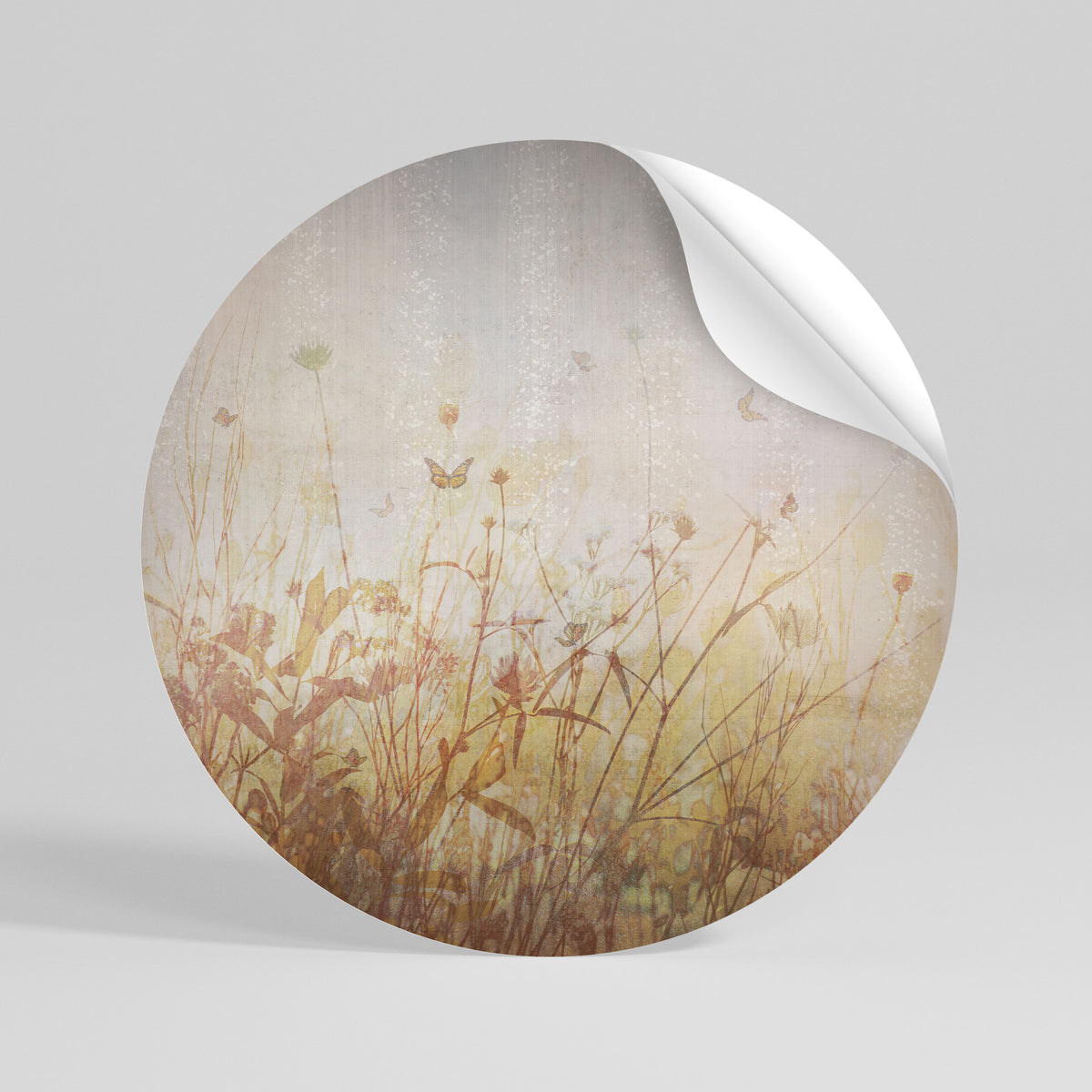 MEADOW BUTTERFLIES Vinilo adhesivo redondo