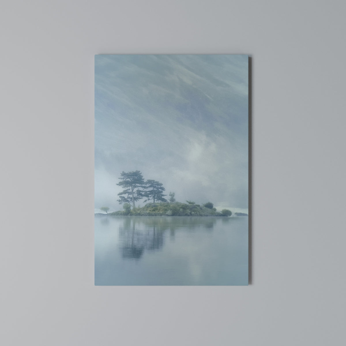SILVER LAKE Vertical Canvas Print