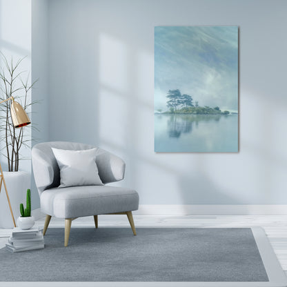 SILVER LAKE Vertical Canvas Print