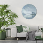 SILVER LAKE Round Wall Art