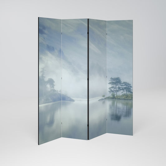 SILVER LAKE Biombo de 4 paneles
