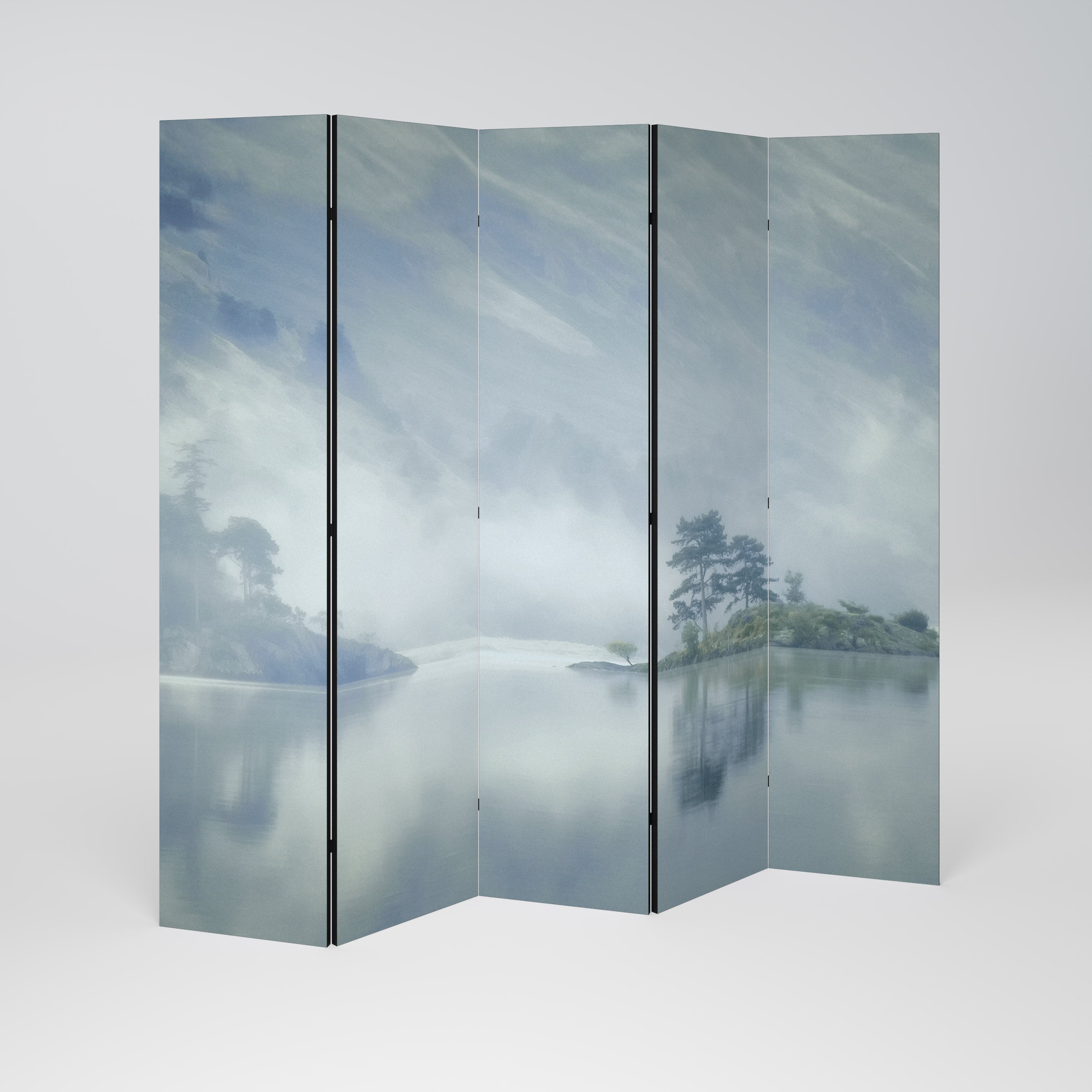SILVER LAKE Biombo de 5 paneles