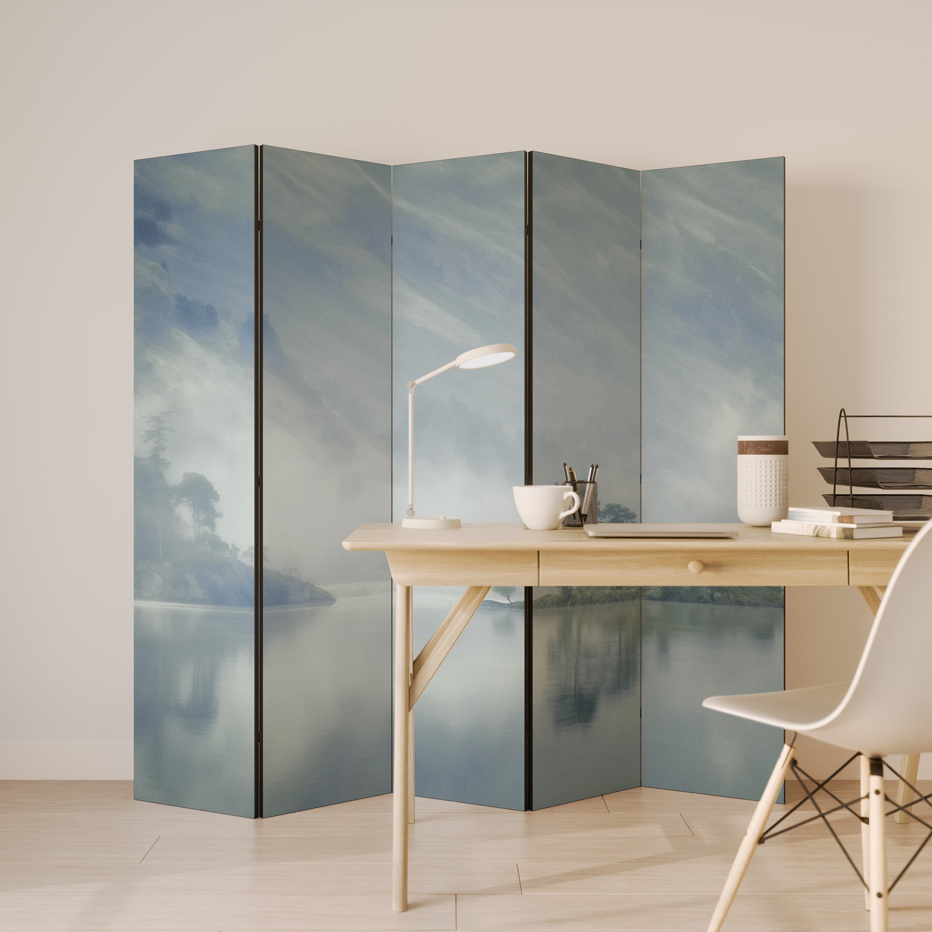 SILVER LAKE Decorative 5-Panel Room Divider