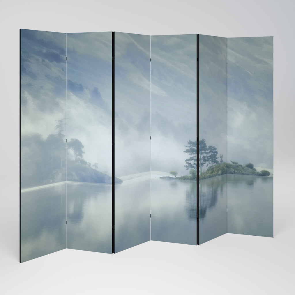 Biombo decorativo de 6 paneles SILVER LAKE